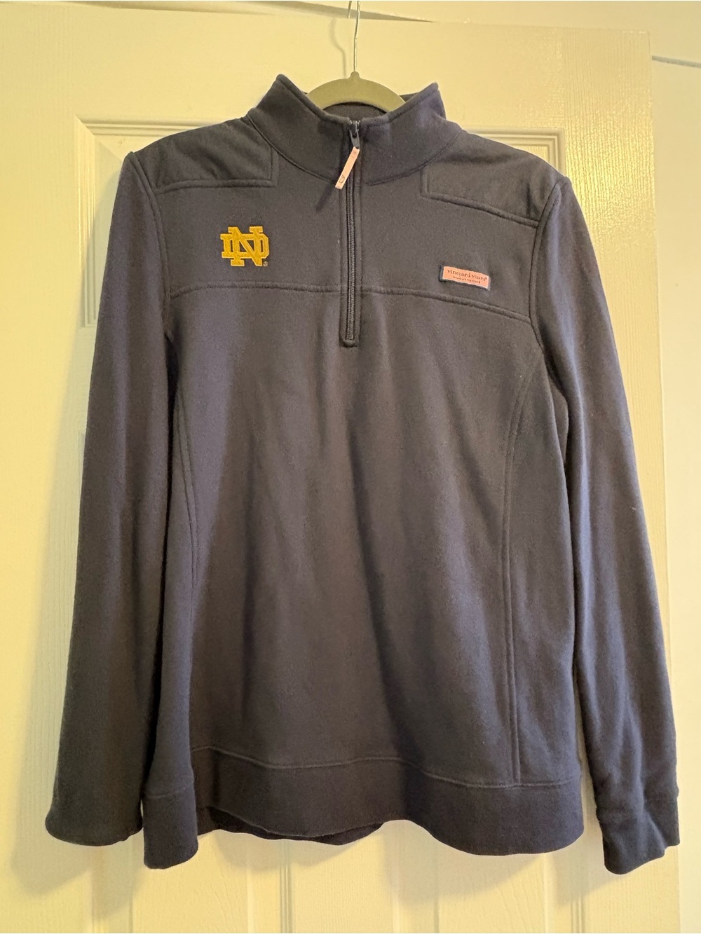 Notre Dame Vineyard Vines Navy Quarter-Zip